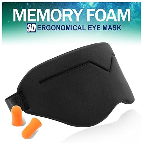 Kfine New 3D Sleep Mask for Sleeping Contoured Shape Ultra lightweight &amp; Comfortable Eye Mask 2017