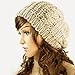 JOVANA New Arrival Top Fashion Winter Warm Women Lady Yong Girls Baggy Beret Chunky Knit Knitted Braided Beanie Hat Ski Cap Crochet Knitted Hat Knitted Crochet Oversized Slouch Hat for Women (Beige)