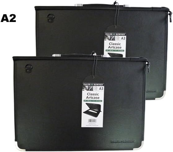 Daler-Rowney Art Case, A2 - approx. 23.4 x 16.5in - 59.4 x 42 cm, Classic Case A2, Black - Image 3