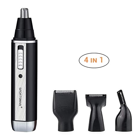 AimdonR Wiederaufladbare Nasenhaartrimmer, 4 in 1: Ohrhaartrimmer, Augenbrauentrimmer, Koteletten Trimmer, Bartschneider, Ede