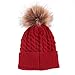 AMA(TM) Mom and Baby Winter Warm Knitted Wool Beanie Cap Hemming Hat