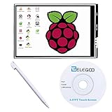 ELEGOO For Raspberry Pi 3 2 TFT LCD Display, 3.5 Inch 480x320 TFT Touch Screen Monitor for Raspberry Pi Model B B+ A+ A Module SPI Interface with Touch Pen SC06
