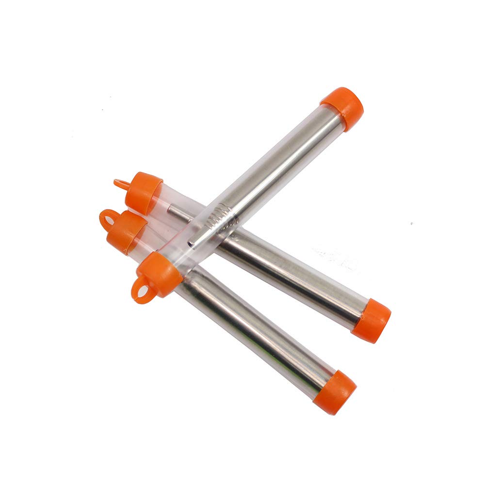 Namvo 3 PCS Pocket Bellows Blow Fire Tube Stainless Steel Collapsible Blow Fire Tube for Fireplace Barbecues Campfire Blowing Air Into a Fire Traveling