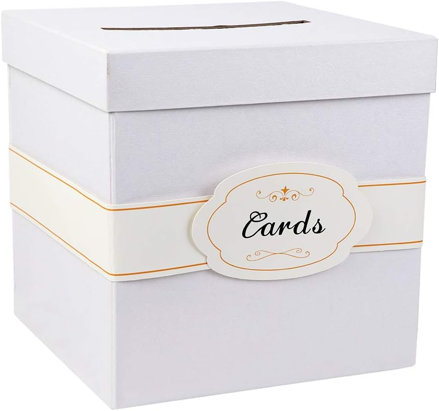 OurWarm White Gift Card Box with Cards Label