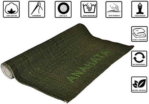 Kaivalyadham Organic Cotton Yoga Mat by Arka