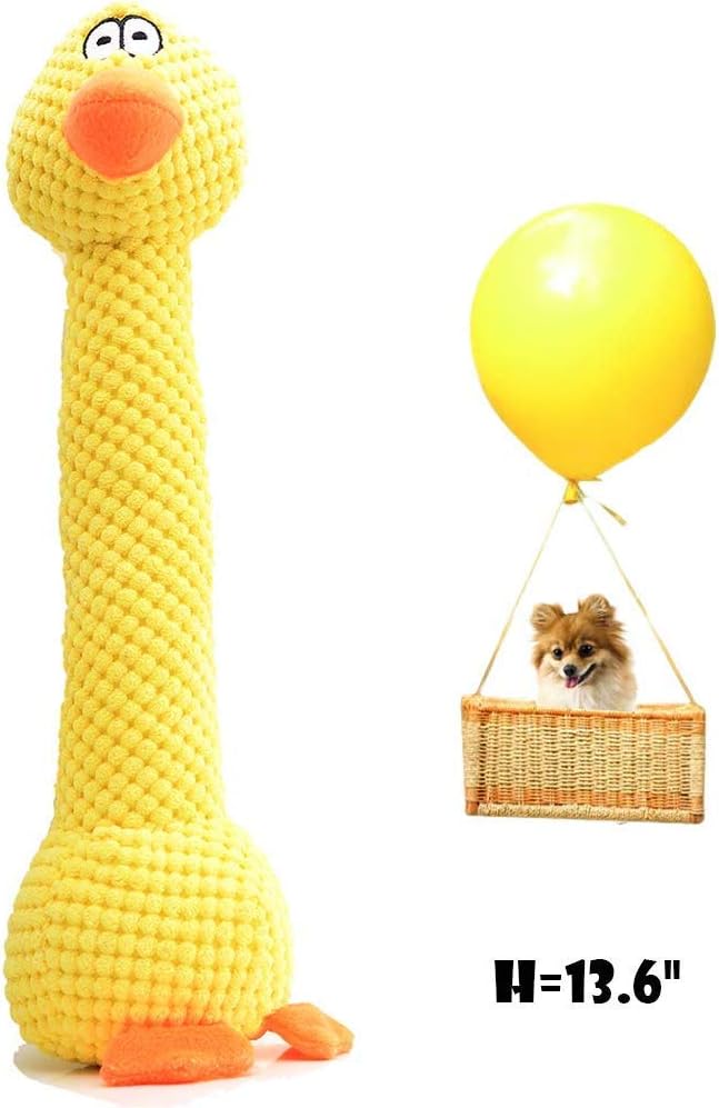 Wieppo Plush Dog Toys with Squeaker, Dog Squeaky Toys for Dogs, Puppy Surprise Stuffed Dog Toys for Small, Medium Dog to Fetch, Chase for No-Aggressive Chewer