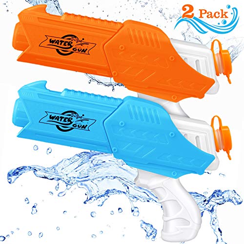 JVIGUE 2 Pack Water Blaster Gun Kids Water Soaker Squirt Toys for Summer Party Swimming Pool Beach Water Fighting Toy
