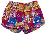 Made with Love and Kisses Girl's Fuzzy Plush Pajama/Loungewear Shorts - Multi Pup and Bears - 12/14