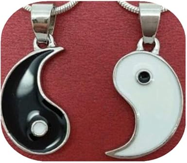 Amazon.com: Yin Yang Necklaces to share with your best friend set: Clothing