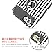 BENTOBEN iPhone 6S Case, iPhone 6 Case, 2 in 1 Slim Hybrid Hard PC Cover with Vertical Black White Strips Design Soft TPU Bumper Shockproof Protective Phone Case for iPhone 6/6S 4.7 Inch, Black/Gray
