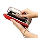 Small Crossbody Bag Cell Phone Purse for Women,Women Wallet Long Clutch Faux Leather Card Holder Fashion Hand Purse Lady Woman Handbag Bag-Red