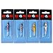 Goture Ice Fishing Jigs Tungsten Kit with Carbon Steel Hooks in Tackle Box, Winter Ice Fishing Lures for Bass, Pike, Trout, Walleye, Crappie, Panfish