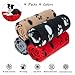 4 Pack Puppy Blanket with Paw Print, Dog Cat Fleece Warm Blankets, Pet Soft Sleep Bed Cover for Small Animals