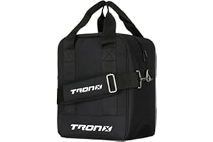 TronX Deluxe Hockey Puck Bag, Black - Holds up to 70 pucks - Foam-Insulated liner