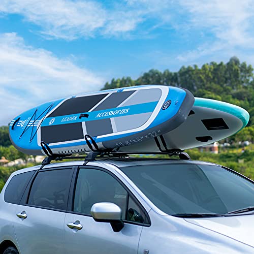 XCAR 2 Pairs Universal Kayak Rack Canoe Car Racks Set Roof Top Mount