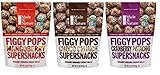 Made In Nature Organic Figgy Pops Supersnacks 3 Flavor Variety Bundle: (1) Cranberry Pistachio, (1) Choco Crunch, and (1) Mangoberry, 4.2 Oz. Ea.