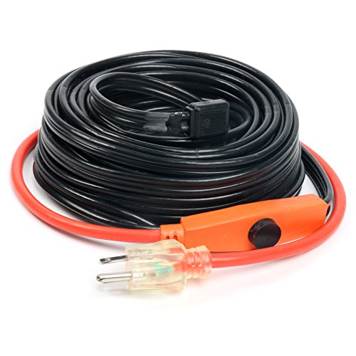 9milelake Cold Weather Pipe and Valve Heating Cable with Built-in Thermostat - 40 Feet - Thumbnail 7