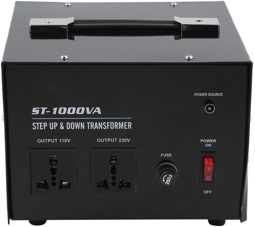 1000W Step Up/Down Voltage Transformer Converter - Step Up & Step Down 110V/220 Volt - Circuit Breaker Protection - CE Certified