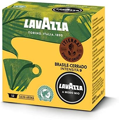 Lavazza A Modo Mio Pods {Tierra Brasil,Single Origin} Box x 12's (36)