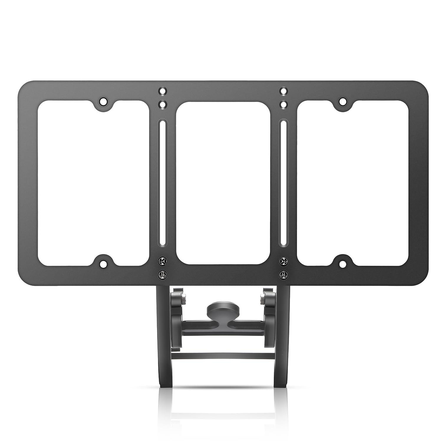 TesFram 2023-2017 Model 3 License Plate Mount, Height-Adjustable & NO Drilling Front License Plate Holder with Anti Theft Features (Not Compatible with Highland Version) Image