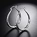 Women Elegant 925 Sterling Silver Filled Stud Hoop Dangle Earring Wedding Jewelry