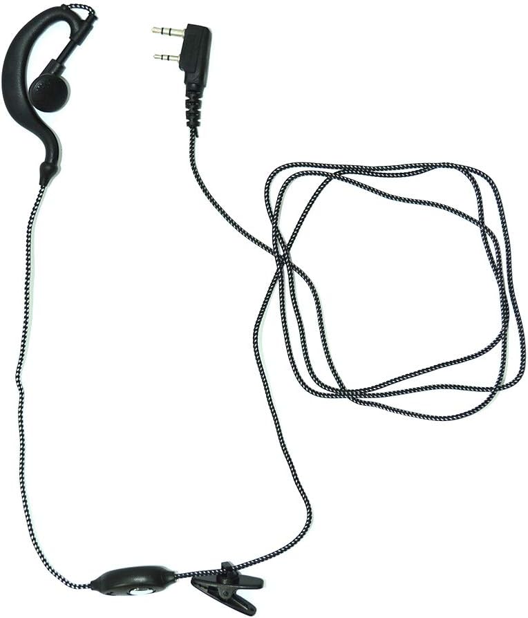 PNI Headset with microphone 2-pin HS81 compatible with CB Radio HP8001 and CB Radio Kenwood, Black - Image 4
