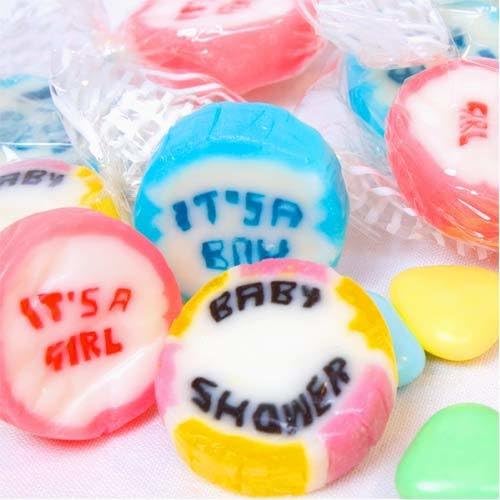 Baby Shower favours, rock sweets, unisex, boy, girl assorted rock sweets gifts for guests 50 supplied free delivery