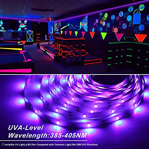 UV Light Strip iCreating Battery Operated LED Black Light Strip Kit