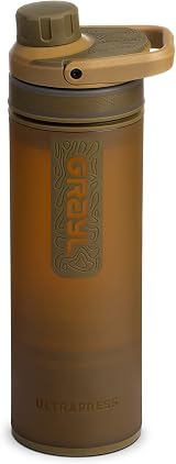 GRAYL UltraPress 500ml Water Purifier Bottle Gray/Coyote Brown