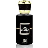 Oud Classic 50mL EDP, an Oriental blend for Men and Women with Beautifully Oudh Notes Balanced and Light Citrus, Vanilla, Musk and Patchouli