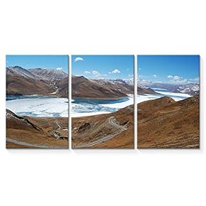signwin 3 Piece Canvas Wall Art Beautiful Landscape...