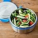 LunchBots Clicks Salad Container (4 Cup) - Stainless Steel Food Container with Leak-Proof Lid - Great for Salad, Leftovers and Healthy Lunches - Eco-Friendly, Dishwasher Safe and BPA-Free