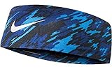 Nike Printed Fury Headband 2.0 (Osfm,Photo Blue/White)