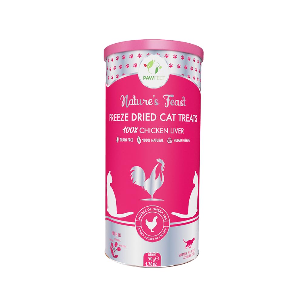 Pawfect Foods Nature's Feast FD Cat Treats Chicken Liver