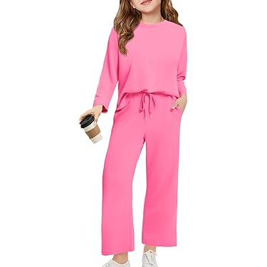 Sudadera Pantalón Floerns Conjunto Niña Floerns 2 Piezas - Sudadera Capucha Y Pantalones Manga Larga Conjunto Invierno Niña