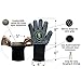 BBQ Essentials Heat Resistant BBQ Gloves | 1472°F Extreme Heat Proof Oven Mitts | One Size Fits All Silicone Based Fire Safety Gloves for Cooking, Grilling, Baking, Camping, Pot Handling, Free E-Book