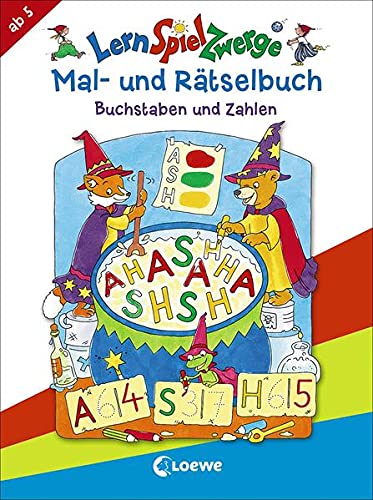 Lernspielzwerge Mal Und Ratselbuch Buchstaben Und Zahlen Ratselblock Zum Deutsch Und Mathe Lernen Fur Kinder Ab 5 Jahre Loewe Lernen Und Ratseln Labuch Kristin Mortl Rangnick Renate Amazon De Bucher
