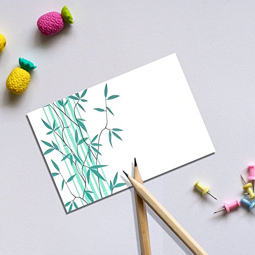 Blank Greeting Cards, 4x6 Blank Note Cards, Blank Greeting Cards Assortment Bulk, Blank Note Cards with Envelopes, All Occasion Blank Greeting Cards, Blank Bamboo Note Cards - 4 x 6 Inches, 36 Pack