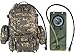 Monkey Paks Tactical Backpack Bundle with 2.5L Hydration Water Bladder and 3 Molle Bags