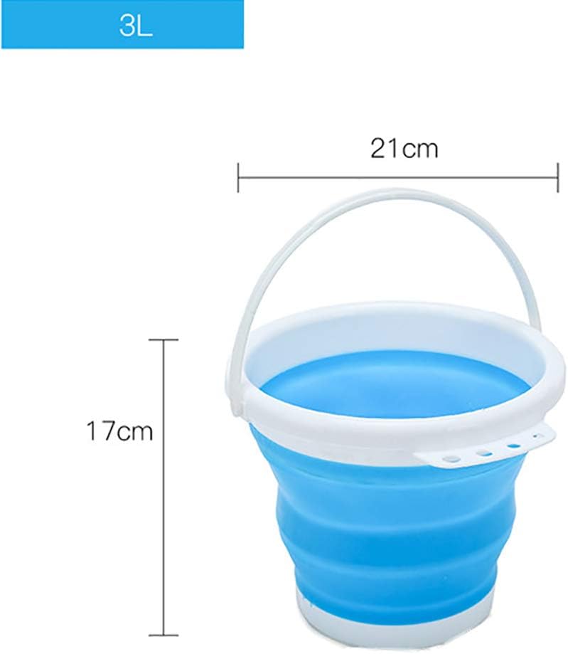 Premium Silicone Foldable Bucket, Portable Household Container, 3 Litres, Cleaning Bucket for Washing Household Cleaning - Image 3