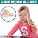 Wooden Baby Hair Brush with Natural Goat Hair Bristles - 5 Years Warranty | High Density Soft Bristles Perfect to Dentangle Infant Hair | Helps Prevent Cradle Cap