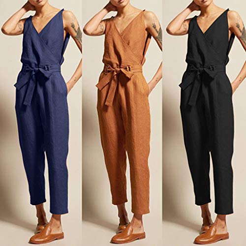 Corriee Womens Stylish Plaid Bib Pants Dungarees Overalls Baggy Jumpsuit Rompers