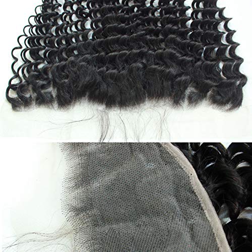 Forawme-Brazilian-Virgin-Hair-Deep-Wave-Full-Lace-Frontal-Clousre-For-Women-12-Inch-1B-Natural-Hairline-Ear-To-Ear-Pre-Plucked-Transparent-Lace-Frontal-Human-Hair-Pieces-13X4-Frontals-With-Baby-Hair