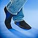 Nufoot Booties Men's Shoes, Foldable & Flexible Footwear, Fold and Go Travel Shoes, Yoga Socks, Indoor Shoes, Slippers, Black with Royal Blue Stripes, Large