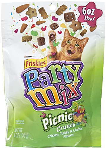Purina Friskies Party Mix Cat Treats Picnic Crunch,6oz