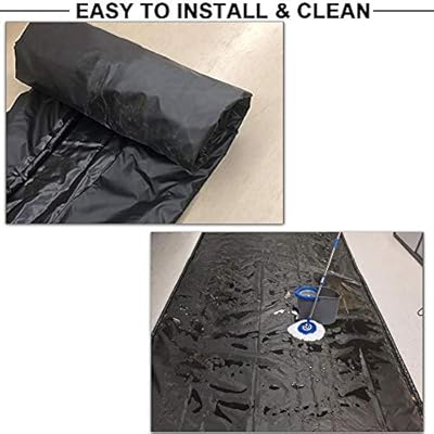 7ft 9in X 18ft Containment Mat Black Chaojin Garage Car Mat
