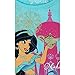 Disney Aladdin Princess Jasmine Girls Short Sleeve Tee (3T, Aqua Jasmine)