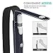 MoKo Pencil Holder for Apple Pencil Pro, Apple Pencil 1st/2nd Generation, iPencil (USB-C), PU Leather iPad Pencil Sleeve Pouch with Buckle & Elastic Band Attach to iPad Case, Indigo