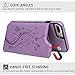 iPhone 7 Plus Wallet Case with Card Holder, iPhone 8 Plus Cover Premium PU Leather Kickstand Card Slots Shell Magnetic Clasp Skin for iPhone 7 Plus & 8 Plus, Purple