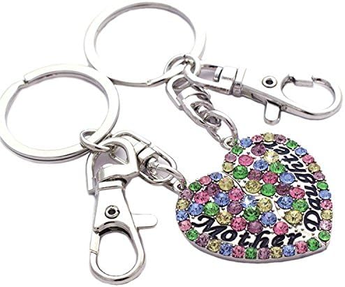 Dongshop Mother and Daughter Love Key Chain 2 Pcs